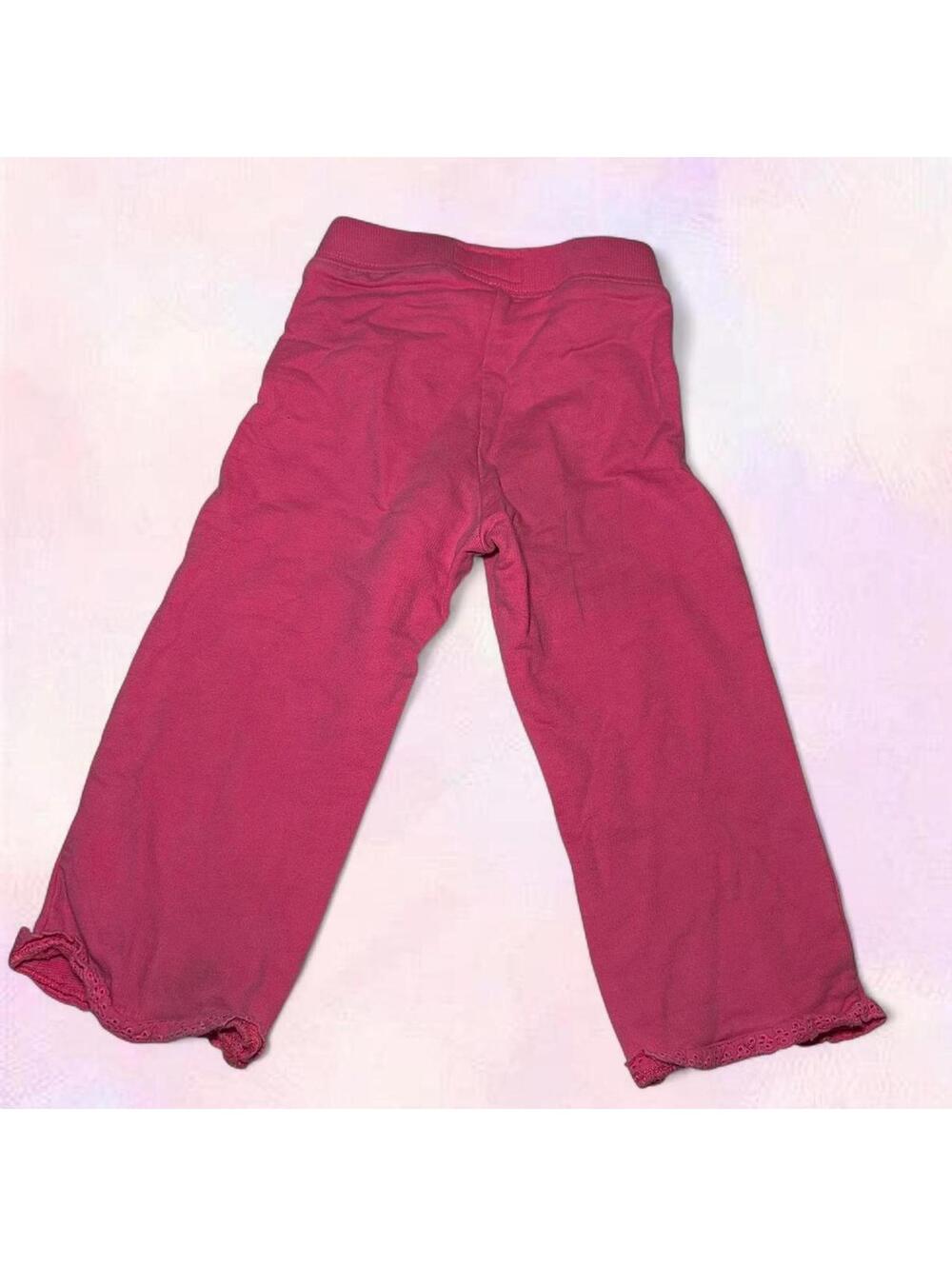Osh Kosh Pink Toddler Pants With Lace Frill Size 18 Months - Picture 5 of 6